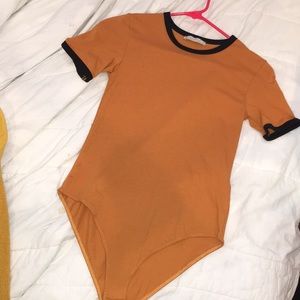 Orange/ yellow bodysuit. Size small. From Zara